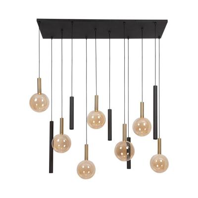 Lucide JOSIANE - Hanglamp - 7xG9 - Zwart | Vibes