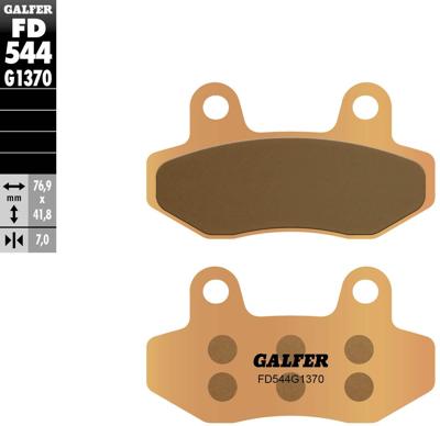 GALFER remblokken "fd544 brake pad fd544 g1370 sint.metal street