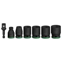 Bosch Accessoires 7-delige Krachtdoppenset 40 mm | 13, 17, 19, 21, 24 mm | 2 adapters - 2608003032 - thumbnail
