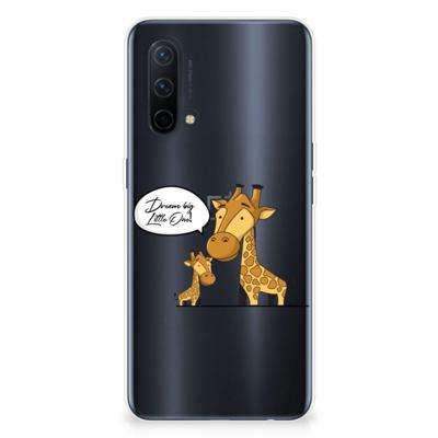 OnePlus Nord CE 5G Telefoonhoesje met Naam Giraffe OnePlus Nord CE 5G Telefoonhoesje met Naam Giraffe