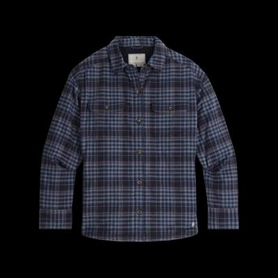 Royal Robbins Vista Flannel Shacket Overhemd Dames Deep Blue Antelope Pld L