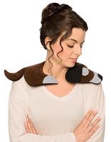 Leschi Verwarmingskussen Bobby de hond - zandbruin/zwart - thumbnail