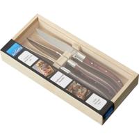 Amefa Royal Steak Steakmessen 4 Stuks Maroon Brown - thumbnail