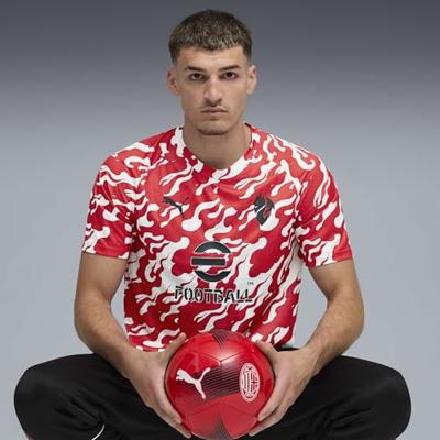 AC Milan Pre-Match Shirt Senior 2025/2026 - Maat XL - Kleur: RoodWit | Soccerfanshop