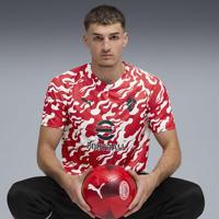 AC Milan Pre-Match Shirt Senior 2025/2026 - Maat XL - Kleur: RoodWit | Soccerfanshop - thumbnail