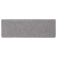 Trapmatten zelfklevend Sisal-Look 30 st 65x21x4cm zilverkleurig - thumbnail