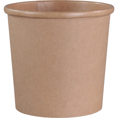Soepbeker to go | Kraftpapier + PE | 300ml | 12oz | 86mm | bruin | 500 stuks
