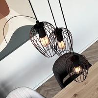Eglo Vintage hanglampNewtown Disk 3-lichts 38cm zwart - 49479 - thumbnail