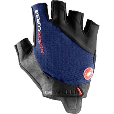 Castelli rosso corsa pro glove fietshandschoenen blauw L