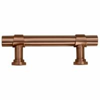 VidaXL Handvatten 10 st 64 mm roestvrij staal bronskleurig - thumbnail