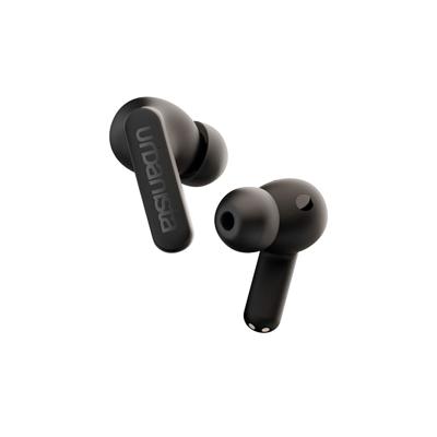 Urbanista Phoenix Hybride Active Noise Cancelling Wireless Earbuds op zonne-energie met oneindige speeltijd, Bluetooth Multipoint In-Ear Headphones, zelfopladende draadloze oplader, Nachtzwart