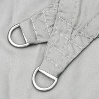 VidaXL Zonnezeil 3,6x3,6x3,6 m 100% polyester oxford lichtgrijs - thumbnail