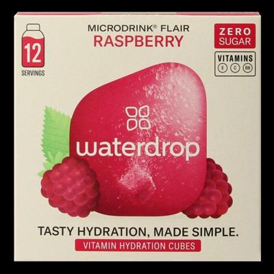 Microdrink flair raspberry bruistabletten 12 Stuks Microdrink flair raspberry bruistabletten 12 Stuks