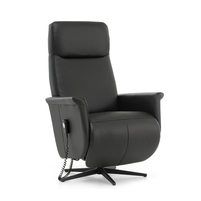 Sta-op Stoel J-107 Zwart Leer