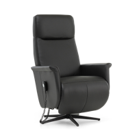 Sta-op Stoel J-107 Zwart Leer - thumbnail