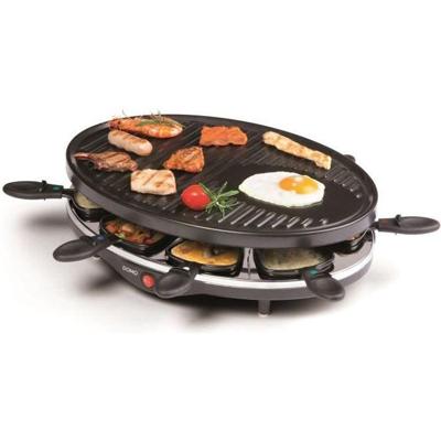 DOMO DO9038G Gourmetstel Grillfunctie, Anti-aanbaklaag, Controlelampje, 8 pannen Zwart