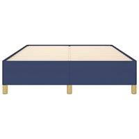 Bedframe zonder matras stof blauw 140x200 cm - thumbnail