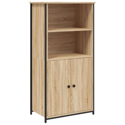 Hoge kast 62x36x121,5 cm bewerkt hout sonoma eiken