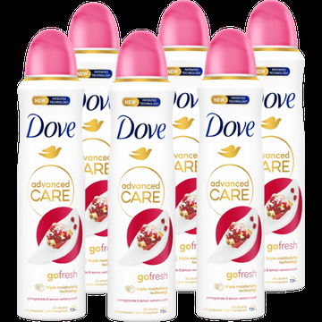 Dove Advanced Care AntiTranspirant Pomegranate Scent 150ML 6 stuks bij Jumbo Dove Advanced Care AntiTranspirant Pomegranate Scent 150ML 6 stuks bij Jumbo