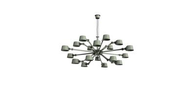 Tonone Bolt Chandelier 18 arms Hanglamp - Groen Tonone Bolt Chandelier 18 arms Hanglamp - Groen
