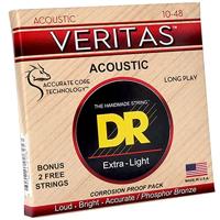 DR Strings VTA-10 Veritas Extra Light 10-48 westerngitaarsnaren - thumbnail