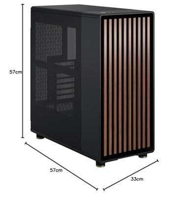 PC Case - Fractal Design - North Charcoal Black
