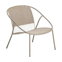 Kave Home Atrani loungestoel Taupe - thumbnail