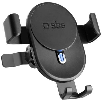sbs mobile TESUPWIR15SCREW Telefoonhouder voor in de auto Met inductielader 85 mm (max) Bevestigingswijze (auto): Ventilatierooster