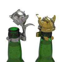 Viking helm flesstoppers (set van 4) - thumbnail