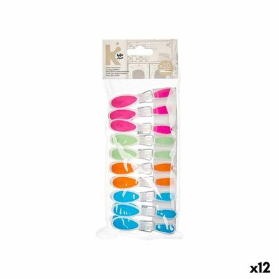 Kledinghaken Multicolour Metaal Siliconen Plastic 8,5 x 4 x 1 cm (12 Stuks) Kledinghaken Multicolour Metaal Siliconen Plastic 8,5 x 4 x 1 cm (12 Stuks)