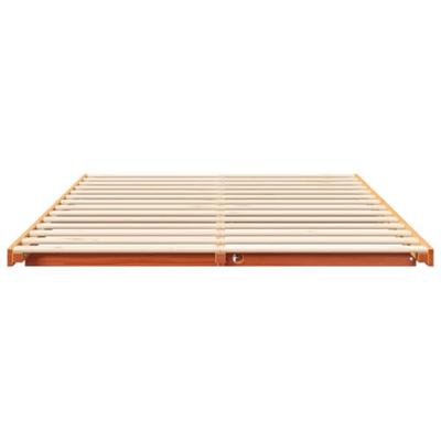Bedframe Wasbruin 160 x 210 cm Massief grenenhout