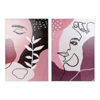 Schilderij DKD Home Decor Eye Abstract 80 x 3 x 120 cm Scandinavisch (2 Stuks) - thumbnail