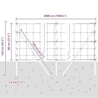 Weidehekwerk Zilver 50 x 0.8 m Gegalvaniseerd staal - thumbnail