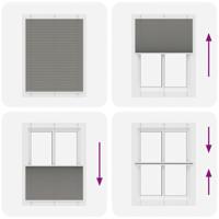 Pliss rolgordijn 110x150 cm stofbreedte 109,4 cm antraciet - thumbnail