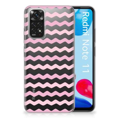 Xiaomi Redmi 10 | Redmi Note 11 4G | TPU bumper | Waves Roze