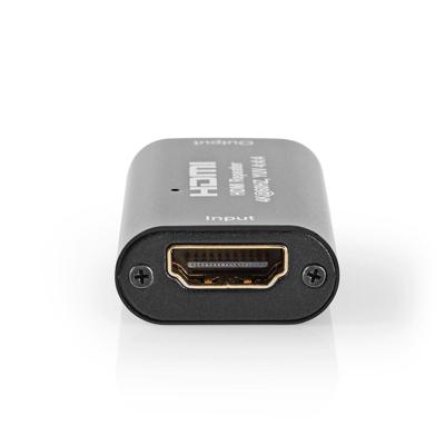 Nedis VREP3475AT Hdmi™-repeater 40 M 4k@60hz 18 Gbps Metaal Antraciet
