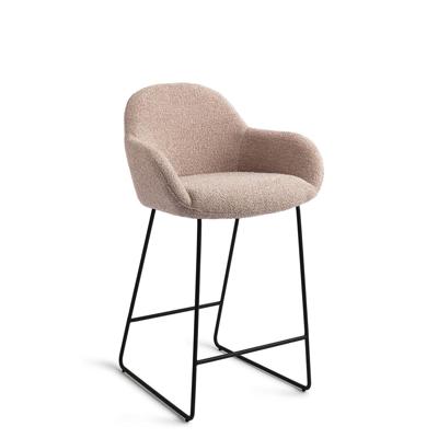 Jesper Home Kushi barkruk H65 Stone Haze slide black