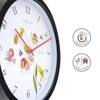 NeXtime NE-4316 Buitenklok Silene 30.5 cm Zwart/Wit - thumbnail