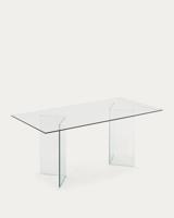 Kave Home Glazen Eettafel 'Burano', 180 x 90 cm - thumbnail
