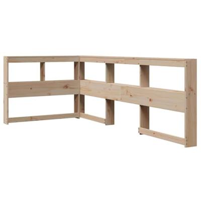 Bed met boekenkast zonder matras massief grenenhout 90x200 cm - thumbnail