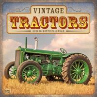 Vintage Tractors 2026 12 X 24 Inch (Hanging) Monthly Square Wall Calendar Plastic-Free - thumbnail