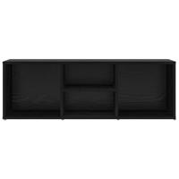 VidaXL Schoenenbank zwart eiken 102 x 35 x 35 cm bewerkt hout - thumbnail