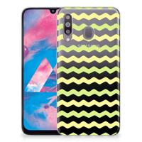 Samsung Galaxy M30 | TPU bumper | Waves Yellow - thumbnail