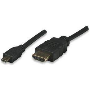 Techly 3.0m HDMI 1.4a/Micro HDMI D HDMI kabel 3 m HDMI Type A (Standaard) HDMI Type D (Micro) Zwart