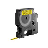 Labeltape dymo labelmanager d1 polyester 6mm geel - thumbnail