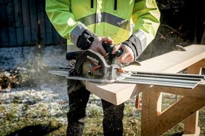 Metabo KS 18 LTX 57 BL + KFS 44 Accu Cirkelzaag 18V Set | Zonder accu en lader | metaBOX 340 - 691223000