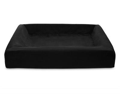 BIA BED ROYAL FLUWEEL OVERTREK HONDENMAND ZWART BIA-70 85X70X15 CM
