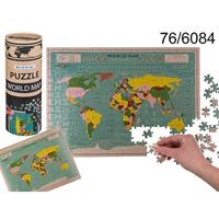 Wereldkaart Puzzel 300 Stukjes - thumbnail