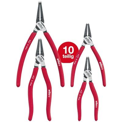 Wiha tangenset classic met magictips (rood, borgringtangen 4-delig)