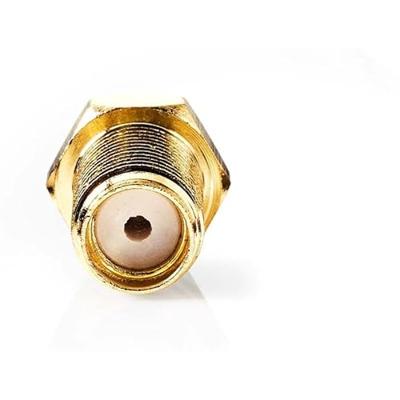 SMA-Connector | Recht | Female | Verguld | 50 Ohm | Krimp | Diameter kabelinvoer: 2.55 mm | Metaal | Goud | 2 Stuks SMA-Connector | Recht | Female | Verguld | 50 Ohm | Krimp | Diameter kabelinvoer: 2.55 mm | Metaal | Goud | 2 Stuks